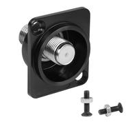 Inch F Type Panel Mount Antenna Coaxial Adapter F Type Female to Female Connector F head CATV Panel Plug, for RG6 coaxial cable, TV antenna, RV satellite receiver
