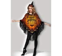 InCharacter Happy Halloween Eat Boisson Be Effrayant Chauve-Souris Sexy Poncho
