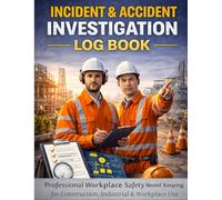 INCIDENT & ACCIDENT INVESTIGATION LOG BOOK: Professional Workplace Safety Record Keeping for Construction, Industrial & Workplace Use