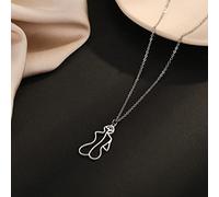 INCIDO Collier Pendentif Minimaliste Femme Nue Corps Pendentif Abstrait Fil Arrière Corps Collier Corps Bijoux Cadeau pour Elle Bijoux Cadeaux