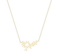 INCIDO Collier Pendentif Molécule d’ocytocine Collier Collage Science Anniversaire Amour Unisexe Chaîne Chocker Accessoire géométrique Bijoux Cadeaux