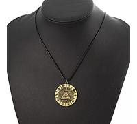 INCIDO Collier Pendentif Steampunk Gravity Pendentif Collier Film Vintage Rond Médaillon Pendentif Chaîne Bijoux pour Enfants Cadeaux de Noël pour la Saint - Valentin