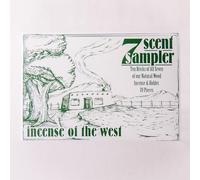 Incienso de Santa Fe - 7 parfums d'encens en bois naturel avec brûleur, comprend piñon, cèdre, genévrier, caryer, aulne, mesquite, et baume de sapin (70 briques) - Fabriqué aux États-Unis