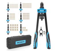 INCIKITI Kit d'outils Rivnut Pistolet à riveter - Riveters 35,6 cm Outil d'écrou à rivets