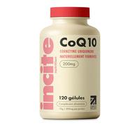 Incite Nutrition Coenzyme Q10. Pack de 120 Gélules CoQ10 de 200 mg. Suppléments Antioxydants pour un Vieillissement en Bonne Santé. Doses pour 2 Mois de Compléments pour une Meilleure Santé Cardiaque