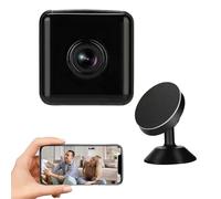 InCliick Caméra 1080P Petit carré Télécommande Prise de Photos Caméra Globale Télécommande Connexion Wi-FI Vision Nocturne pour la Maison Surveillance des Animaux domestiques
