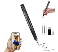 InCliick Caméra Portable Stylo 1080P Caméra de Prise de Vue Grand Angle de Vue 100 degrés Stockage Local Enregistrement en Boucle pour la Maison et Le Bureau(Pas d'audio)