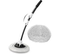 Inclinable 15° Brosse Lavage Voiture avec Manche Telescopique Rétractable 43"" Alliage D’Aluminium Kit Balai Spéciale Nettoyag