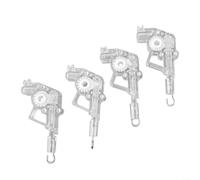 Inclinaison murale de rechange pour stores avec tige de commande carrée d'inclinaison et crochet de rail, compatible avec divers systèmes de rails de stores (4 pièces)