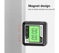 inclinateur magnétique 3en1 Niveau numérique et mesureur d'angle polyvalent 4 * 90�� Inclinomètre Affichage LCD Dipmètre Jauge 4 unités commutables