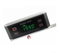 Inclinomètre à affichage numérique avec grand écran LCD, base magnétique, indice d'étanchéité IP54 et fonction de conservation des données pour le travail des métaux et la construction