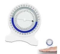 Inclinomètre à bulles - Outil de mesure de goniomètre de traitement physique - Outil de mesure de la plage de mouvement sans fuite pour la salle de classe du bureau à domicile, rotation à 360 degrés