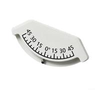 Inclinomètre à détection automatique de 45 degrés pour automobile et véhicule tout-terrain Jauge d'angle portable avec rouleau en laiton (bulles blanches)