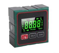 Inclinomètre - Boîtier ABS - Charge de type C | Type C pour une charge rapide, pas de changement de batterie, base magnétique, LCD clair, angle précis