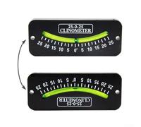 Inclinomètre de sentier pour voiliers, yachts et bateaux - Angle de 45-0-45 degrés avec précision ± 1 mm, compteur de pente ABS de qualité marine, compact (25 degrés)