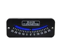 Inclinomètre de sentier pour voiliers, yachts et bateaux - Niveau d'angle marin ABS avec précision ± 0,3-1 mm, compact 10-0-10/25-0-25/45-0-45 (25 degrés)