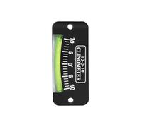 Inclinomètre de sentier pour voiliers, yachts et bateaux - Niveau d'angle portable en ABS avec précision ± 0,3-1 mm, portée 10-0/25-0/45-0, compteur de pente marine compact (25 degrés)