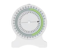 Inclinomètre, inclinomètre physique blanc en ABS étanche à bulle, rapporteur d'angle précis pour étudiants et professionnels du physique