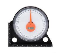 Inclinomètre magnétique et détecteur de niveau d'angle - Mesure de 0 à 90 degrés, base magnétique mains libres pour métal, pointeur de précision avec bulle horizontale pour charpentier, maçon