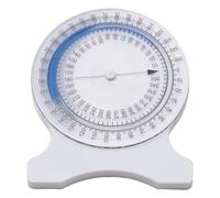 Inclinomètre médical à bulles pour test ROM de physiothérapie - Rapporteur compact de 10 cm avec échelle de degré claire, convient pour l'évaluation de la mobilité du cou, des épaules, des hanches et