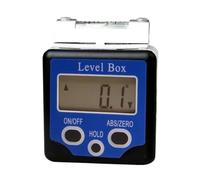 Inclinomètre numérique à 360 degrés avec rapporteur bulles d'esprit, compteur d'angle de boîte biseautée