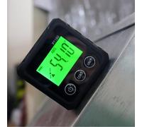 Inclinomètre numérique avec base magnétique et rétroéclairage LCD, mesure d'angle absolu/relatif pour la construction et le travail du bois, 6 x 3 x 6 cm ABS