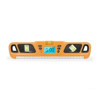 Inclinomètre numérique avec base magnétique, résolution de 0,05°, écran LCD rétroéclairé, pour utilisation automobile du bois (orange)
