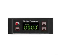 Inclinomètre numérique avec écran LCD de 5,1 cm, règle d'angle, rapporteur de pente avec affichage à rabat automatique et base magnétique pour une utilisation stable