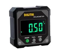 Inclinomètre Numérique Cube avec Écran LED, Protractor pour Rallonge de Table de Scie à Miter, Niveau de Précision Antidérapant, Outil de Mesure pour Menuiserie, Sans Pile