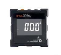 Inclinomètre numérique de haute précision avec protection IP54 et écran LCD transparent pour une lecture précise de l'angle d'inclinaison dans les tâches d'arpentage en extérieur Orange (noir)