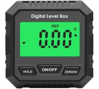 Inclinomètre Numérique ，Détecteur d'angle numérique, inclinomètre de jauge d'angle d'affichage LCD avec rétroéclairage magnétique