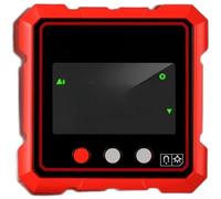 Inclinomètre numérique haute précision Jauge d'inclinaison Aimant puissant Rétroéclairage Écran pour travaux d'alignement de menuiserie Ingénierie 5,79 cm Rouge