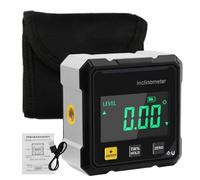 Inclinomètre numérique - Jauge d'angle numérique | Niveau de mesure du niveau pour broches, boussoles, machines pour voitures, tables de construction