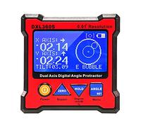 Inclinomètre Numérique Magnetique, DXL360S Dual Axis Digital Level Box, Rapporteur d'angle Numerique à Double Axe, Niveau Electronique, Level Angle Finder pour Travail du Bois Construction Automobile