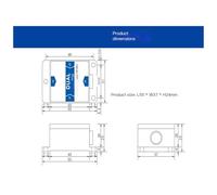 Inclinomètre numérique mono-axe LVT416T, tension d'alimentation 3,3 V, câble 10 cm(TTL(USART),45)