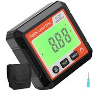 Inclinomètre numérique multi-fonctions avec commutateurs de mode absolu/relatif, fonction de données, dispositif de mesure de précision pour CVC, rapporteur numérique de haute précision