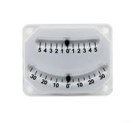 Inclinomètre numérique pour bateaux et véhicules - Niveau d'angle à double échelle avec plage de ± 5° à ± 30°, compteur de pente en plastique blanc pour voile, yacht, bateau de pêche et alignement