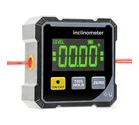 InclinomèTre NuméRique Rapporteur 4 X 90°,D'Angle Numerique Usb Rechargeable,MagnéTique Niveau Electronique Avec Base MagnéTique,éCran Lcd Et RéTroéClairage,Pour Menuiserie,BâTiment