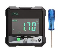 Inclinomètre Numérique, Rapporteur d’Angle Magnétique, Mesure Précise à 360° - Magnétisme Puissant, Grand Écran LCD, Idéal pour Bricolage et Construction