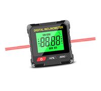 Inclinomètre professionnel avec capteurs de haute précision intégrés rechargeable ABS pour des lectures d'angles précises, inclinomètre numérique avec capteurs de haute précision, design ABS