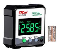 Inclinometre, Rapporteur d'angle numérique XRCLIF avec écran LCD - Mini inclinomètre avec aimant - Outil de mesure d'angle numérique - Règle de nivellement numérique Home