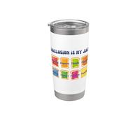 Inclusion is my Jam and Toast | Défendre la diversité et éduquer Gobelet isotherme en acier inoxydable double paroi