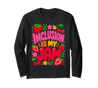 Inclusion is My Jam Groovy Special Education Sped Teacher Manche Longue
