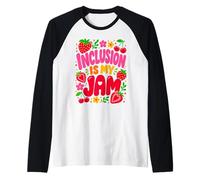 Inclusion is My Jam Groovy Special Education Sped Teacher Manche Raglan
