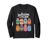 Inclusion Is My Jam Inspirational Empathy Respect Hommes Femmes Manche Longue