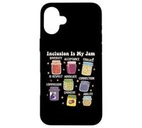 Inclusion is My Jam : Soutien à l'Autisme pour Les Enseignants de l'éducation spécialisée Coque pour iPhone 16 Plus