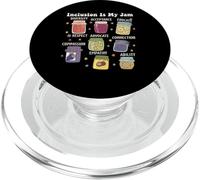 Inclusion is My Jam : Soutien à l'Autisme pour Les Enseignants de l'éducation spécialisée PopSockets PopGrip pour MagSafe