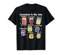 Inclusion is My Jam : Soutien à l'Autisme pour Les Enseignants de l'éducation spécialisée T-Shirt
