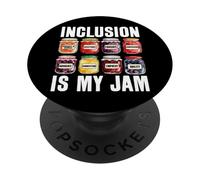Inclusion is My Jam SPED Teacher Special Education Autism PopSockets PopGrip Adhésif