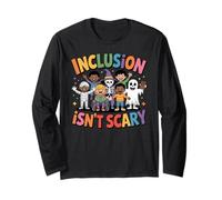 Inclusion is Not Scary Cute Halloween Kindness Manche Longue
